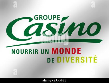 Groupe Casino Logo Stockfoto