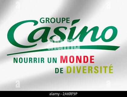 Groupe Casino Logo Stockfoto