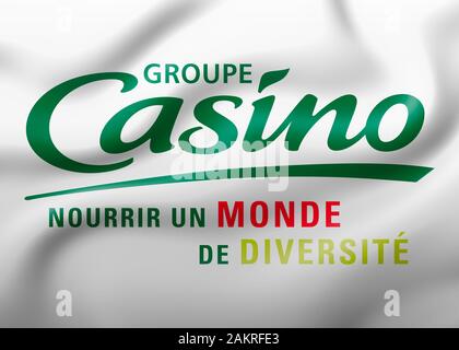 Groupe Casino Logo Stockfoto