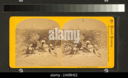 Pic Nic (Picknick) am Hund Mountain von [E. L.] Allen.; Pic Nic [Picknick] Hund Berg. Stockfoto