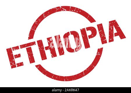 Äthiopien Stempel. Äthiopien grunge Runde isoliert anmelden Stock Vektor