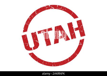 Utah Stempel. Utah grunge Runde isoliert anmelden Stock Vektor