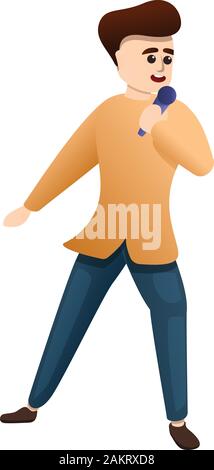 Show Sänger Symbol. Cartoon von show Sänger vektor Symbol für Web Design auf weißem Hintergrund Stock Vektor