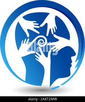 „Mind Confused“-Logo Stockfoto