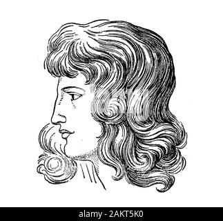 Johanna Christiana Sophie Vulpiu, 1765-1816, Geliebte und Ehefrau von Johann Wolfgang von Goethe / Johanna Christiana Sophie Vulpiu, 1765-1816, Geliebte und Ehefrau von Johann Wolfgang Goethe, Historisch, digital verbesserte Reproduktion einer Vorlage aus dem 19. Jahrhundert/digitale Reproduktion einer Originalvorlage aus dem 19. Jahrhundert Stockfoto