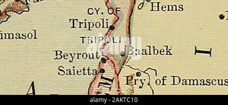 Eine kurze Geschichte der Nationen und ihrer Fortschritte bei der Zivilisation. - F^;^^ La,.; uda EIN^^.^^.^^ tHV S^hi^^^ Baplii&gt;-V", Ji^, Tripolis;,. • Palmyra Accon &Lt;i#?# dKx* s Stockfoto