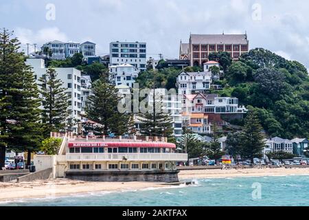 Oriental Bay Rotunde, 1938, Wellington, Neuseeland Stockfoto