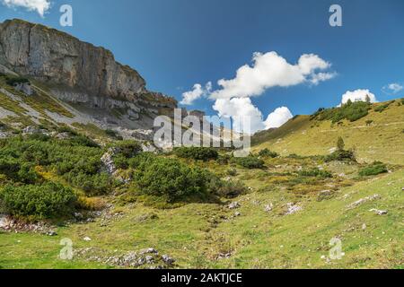 Herbst auf dem Berg hoher Ifen im Kleinwalser-Tal/Österreich Stockfoto