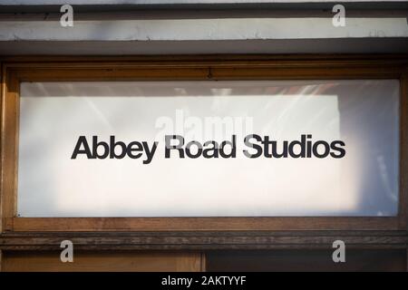 Allgemeine Ansicht der Abbey Road Studios, St Johns Wood, London. PA-Foto. Bild Datum: Freitag, Januar 10, 2020. Photo Credit: Aaron Chown/PA-Kabel Stockfoto