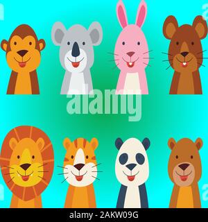 cute animal vector for your business needs Stock Vektor