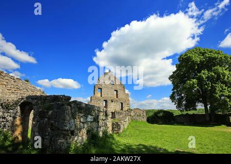 Burgruine Hohenurach Bad Urach ist eine Stadt in Deutschland, mit vielen wunderbaren Landschaften Stockfoto