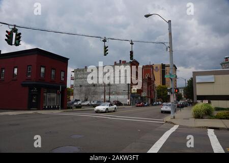 Binghamton USA - 22. September 2012 - Street Scene in Binghamton NY Stockfoto