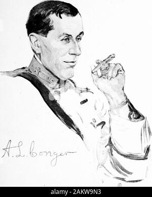 Soldaten alle; Portraits und Skizzen der Männer der AEF. . 1872. Distinguished Service Medal. Für außerordentlich verdienstvoll und distin- kungen Dienstleistungen. Als Mitglied des SecondSection, General Personal, Allgemeine Hauptsitz, gekennzeichnet durch seine beruflichen Errungenschaften, seinen Eifer und seine sound Urteil er contrib-beigetragen weitgehend auf den erfolgreichen Betrieb der thissection. Als Chef der zweite Abschnitt, Gen-allgemein Personal, der 2D-Abteilung, während activeoperations, und später als Kommandeur der 56 thBrigade der 29 Abteilung während der Ar-gonne-Meuse offensive, demonstrierte er hisgreat Energie und h Stockfoto