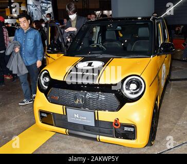 Chiba, Japan. 10 Jan, 2020. Honda N - ein Café Racer Konzept gesehen wird, dem Tokyo Auto Salon 2020 in Makuhari Messe in Chiba-Prefecture, Japan am Freitag, den 10. Januar 2020 angezeigt. Etwa 438 Automobilhersteller und Auto Teile Entscheidungsträger appellieren, ihre neuesten Produkte auf einen drei-Tage Autos und Rennwagen Ausstellung in dieser Veranstaltung. Foto von keizo Mori/UPI Quelle: UPI/Alamy leben Nachrichten Stockfoto