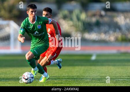 Münze, 10-01-2020, Fußball,, niederländischen Eredivisie, Saison 2019-2020, PEC Zwolle player Pelle Clement, während des Spiels PEC Zwolle - Standard Lüttich, Stockfoto