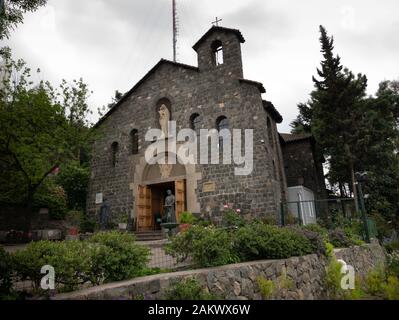 Capilla La Entbindungsklinik De Maria, Cerro San Cristobal, Santiago, Chile. Stockfoto