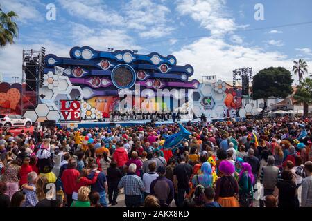 Carnaval de Día en Las Palmas, Gran Canaria Stockfoto