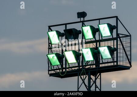 Münze, 10-01-2020, Fußball,, niederländischen Eredivisie, Saison 2019-2020, stadionlights, während des Spiels PEC Zwolle - Standard Lüttich, Stockfoto