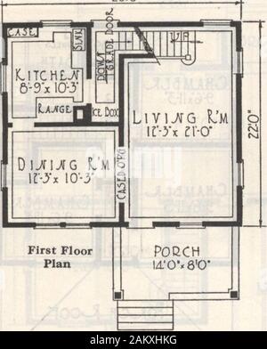 Gordon-Van Tine Wohnungen. Home Nr. 532. Material eingerichtet Entweder bereit, Darm oder Nicht Bereit eine spart Geld, Platz sparende Home für Preise Auf dieser Startseite finden Sie Erste Seite. Lesen Sie die Seiten 9 bis 11 für die vollständige Beschreibung der Materialien. 2 & 0. Stockfoto