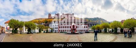 Historisches Schloss in Heidelberg Stockfoto