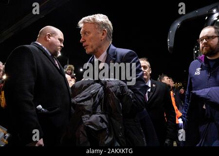 Sheffield, Großbritannien. 10 Jan, 2020. West Ham United Manager David Moyes kommt, bevor die Premier League Match zwischen Sheffield United und West Ham United an Bramall Lane auf den 10. Januar 2020 in Sheffield, England. (Foto von Daniel Chesterton/phcimages.com) Credit: PHC Images/Alamy leben Nachrichten Stockfoto