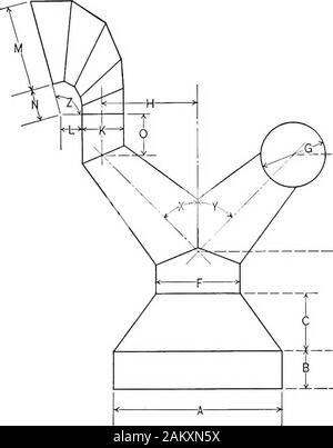 Die Grundlagen der Darstellenden Geometrie. Problem 285. Übergangsstück A B C D E F G H 12 4 8 4 6 12 6 6 b12 4 8 4 6 12 3 6 c 12 4 8 4 6 8 4 3 d12 4 8 4 6 12 3 3 e 12 4 8 4 4 12 6 10 194 Grundlagen der Darstellenden Geometrie. Problem 286. Lüfterhaube mit Y-Anschluss und Square Haube A B C D E F G H I J K L 44 M 1818 N 446 0 X Y Z a32 666 12 25 18 16 12 18 8 888 4 S45 105 b 32 12 26 18 16 12 18 8 60 45 105 c 36 12 30 14 18 10 12 12 6 18 60 60 105 MODELLBAU 195 Stockfoto