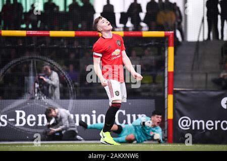 Sindelfingen, Deutschland. 05 Jan, 2020. Charlie McCann (Manchester United) enttäuscht. GES/Fussball/Mercedes-Benz JuniorCup 2020, Januar 5th, 2020 Fußball: Mercedes-Benz JuniorCup 2020, Sindelfingen, Januar 5, 2020 | Verwendung der weltweiten Kredit: dpa/Alamy leben Nachrichten Stockfoto