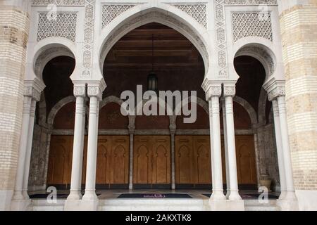 Teil des orientalischen Stil die seitliche Fassade des Fox Theater, Atlanta, Georgia, USA Stockfoto