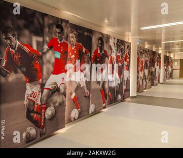 Besuch des Estadio da Luz - offizieller Spielplatz des FC Benfica Stockfoto