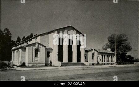 Architekt und Ingenieur. PLAN Veterans Memorial Building. HAYWARD Henry H. Meyers. Architekt Ich. VETERANS Memorial Building, San Leandro, Kalifornien Henry H. Meyers, Architekten George R. Klinkhardt und Mildred S. Meyers, Associate Architekten Stockfoto