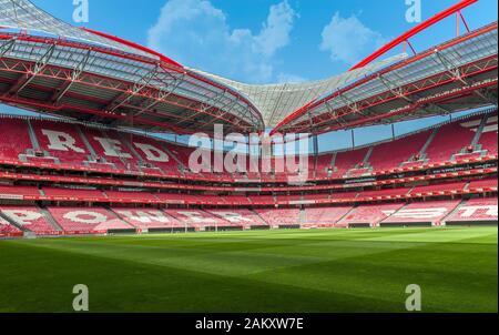 Besuch des Estadio da Luz - offizieller Spielplatz des FC Benfica Stockfoto