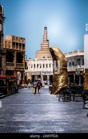 Thumb Art in Souq Waqif, Katar von Doha Stockfoto