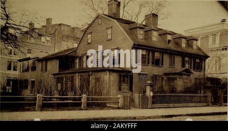 Harvard und seine Umgebung. Holmes House (18). Alten Präsidenten Haus (5). Stockfoto