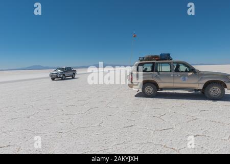 Der weltgrößte Salatsee Salar de Uyuni, Department Potosi, Südwest-Bolivien, Lateinamerika Stockfoto