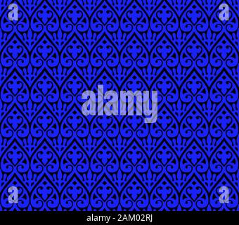 Vintage Seamless Repeat Pattern Hintergrund Stockfoto