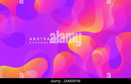 Verschieben von bunten Abstrakt Hintergrund. Dynamische Wirkung. Vector Illustration. Design Template. Stock Vektor