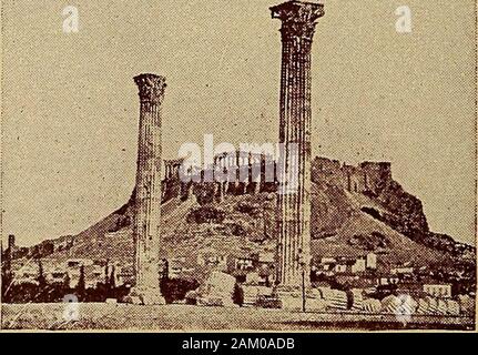 Grand Winter Ausflüge zu den Azoren, Madeira, dem Mittelmeerraum und dem Orient. Der Olymp 1 EION und die Akropolis, Athen. Stockfoto