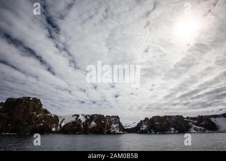 Neptunes-Blasebalg, Deception Island, South Shetland Islands, Antarktis Stockfoto