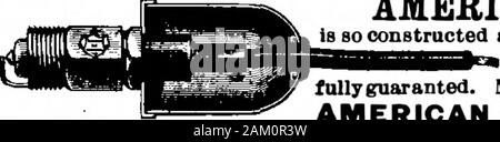 Scientific American Band 88 Nr. 25 (Juni 1903). Amerikanische FALLEN FUNKENDE-Stecker ist so gebaut, Öl oder Feuchtigkeit bridging Isolierung außen ofplug zu verhindern. Vor allem adaoted Marine zu arbeiten. Absolut wasserdicht. Mit Patent Doppelt isolierte Glimmer Core Narbig und voll Guar eine ted. Preis, $ 5,00. Preis, Sondergrößen, nach Anwendung. Amerikanische SPULE CO., 28 Avenue St., West Somerville. Messe? S - 3 H.P. Geschwindigkeit von über 40 Kilometer pro Stunde. Preis $ 250 - Die stärkste Motorrad der Welt. Schreiben für den Katalog. WALTHAM MFG. Co. WaJtham, Masse. padishah Schreiben für Katalog Nr. 4 ein Stockfoto