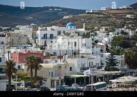 Parikia, Paros, Griechenland Stockfoto