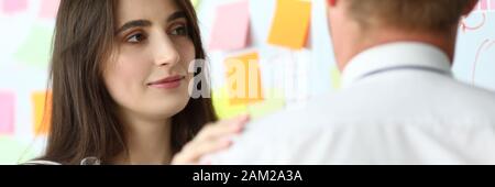 Geschäft Diskussion im Büro Stockfoto