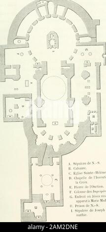 La Terre-Sainte; Voyage dans l'Arabie Judée pétrée, la, la, la Samarie Galilée et la 80. s sans aper - cevoir la Main qui le brûle: seulement vous voyezpasser, senfoncer derrière Les Colonnes, se perdredans lombre du Temple, le pontife qui va célébrer lesplus redoutables mystères lieux aux mêmes où ils sesont Tatsachen. "Lai examinant attentivement lextérieur de réalisedu Turm Leroy, des Yeux accoutumés aux Obser--archéologiques reconnaissent Sans Peine, outrele Plan de lédifice Primitif, les murs et Fragmente dusà sainte Hélène. Le travail des Franken esl plus Appa - mieten Encore. Stockfoto