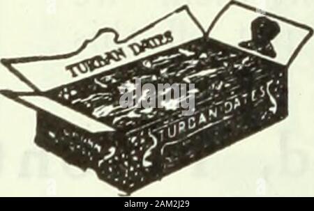 Kanadische Lebensmittelhändler Juli-september 1919. Kabel*? Lomdlr, London (Privat) ICH A.B.C. 4. und 5. Edittau Weatem Union mni Balltri. Direkte Verlader Portugiesisch Sardinen Sardinen, Französisch, Norwegisch Sprotten, Sild, Heringe,&c; getrocknete Früchte, Korinthen, Datteln, Rosinen, verdunstet Früchten, Mandeln und Nüsse aller Art, geschälten und zubereitet Mandeln; Almonlike (Ersetzen); forPrepared Mandeln ohne Schale Walnüsse und Mandeln; Gewürze; Rices, Tapiocas,&c; Süßwaren, Chemikalien, &c. Inhaber von Turban € 5 ^ W MARKE B 1 XSREH Termine. IN KARTONS. Fälle jedes 60 nominale Pfund Turban Puddings Stockfoto