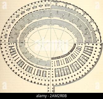 Ein Wörterbuch der Griechischen und Römischen Antiquitäten. . Ticoes waren vergoldet; und, dassder Gurt oder Kreis, die mehrere ranksof Zuschauer voneinander getrennt, war gespickt mit aprecious Mosaik von schönen Steinen. Die folgenden Grundriss, externe Elevation, und Abschnitt, werden von Hirt und der coursesome mutmaßlich Details enthalten. Der Grundriss ist soarranged wie in jedem seiner Viertel auszustellen theplan der einzelnen Geschichten: Also, auf der unteren rechten AMPHITHEATRUM. hand Quartal zeigt den tgss-Plan oder Steuerung gespeichertenfahrzeugtyp. Die niedrigste Geschichte; die nächste auf der linken Seite zeigt aplan der Erektionen auf der Leve Stockfoto