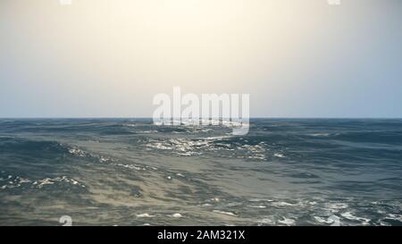 Endless Ocean 3D-Darstellung Stockfoto