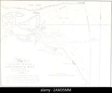 Eine Reise von der Prince of Wales's Fort in der Hudson Bay im nördlichen Ozean, in den Jahren 1769, 1770, 1771 und 1772 ---. .^ Sn r,)? A/I?/: EIN J11 (I > S O N? S1? A/.. ich.."/jj./^S> - zu h/nmiL-n. l-n.>;;;;;;;.,. .../,". V,..-/y.-//., y", /.^/C." / ", /,: r, ", /,", Stockfoto