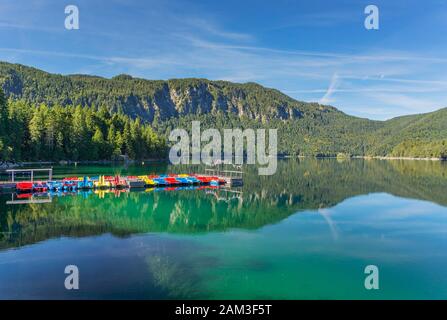 Garmisch-Partenkirchen - Blick auf den EIB-See, Bayern, Deutschland, Garmisch-Partenkirchen, 24.09.2013 Stockfoto