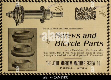 Hardware merchandising Januar-Juni 1897. Ein prachtvoller Morn, verbogen, diese kleinen Maler zu den Leuten knowThat Papier lassen sie nun styleThat war die Wut schon eine Weile gesendet wurden zehn, und kalsomines gehen muss. ihren Platz zu nehmen, Es muss gesehen werden, Sie ALA-BAS-TINE gemalt. Mit größter Freude die Menschen gehetzt, und nahmen ihre Chance, zerquetscht zu werden, Endlich ist das sehr thingThey zu erhalten lange gesucht hatten. Händler lassen sich jetzt in der Zeit schenken, Lager mit Waren, die diesen Reim verursacht. Ihre Kunden dann gerne Singen, das Beste auf Erden! Ich bin froh, dass ich gekauft habe. 16 schöne Farben und WHI Stockfoto