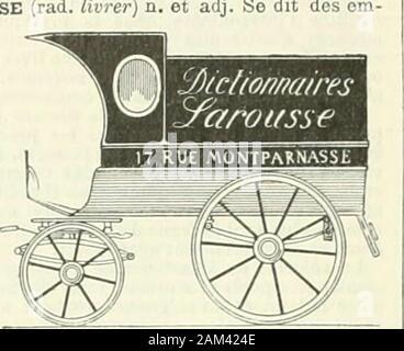 Nouveau Larousse illustré: Wörterbuch universel encyclopédique. Stockfoto