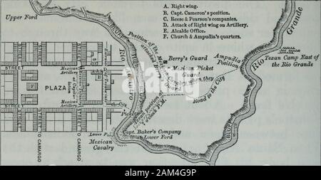 Die Werke von Hubert Howe Bancroft. f Die Texans und openedfire mit seiner Kanone. Diese Demonstration wurde - 35 Col Delgados Tagebuch, in Filisola, Mem. Tej., Ich. 84-6. Übersetzung von Thesame in der Schlacht von San Jacinto gesehen sowohl aus der Amerikanischen und Mexicanstandpoint. Die Details und Vorfälle als offiziell von Generalmajor Sam Houston berichtet. Austin, Texas, 1878; Aho in Linns Reminis., 225-46. 256 SANTA ANNAS DEMÜTIGUNG. sponded durch die enemys Artillerie - Kapitän Urriziabeing schwer verletzt - und ein Austausch von smallarms gelegentlich statt. Die artillerie continuedto Brand für einige t Stockfoto